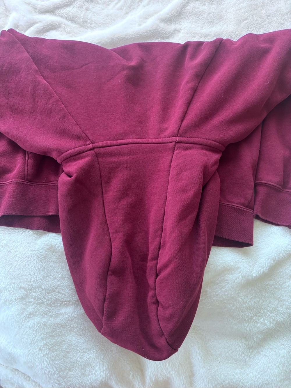 Nike Women’s Maroon Cowl Neck Fleece Pullover - Picture 5 of 5